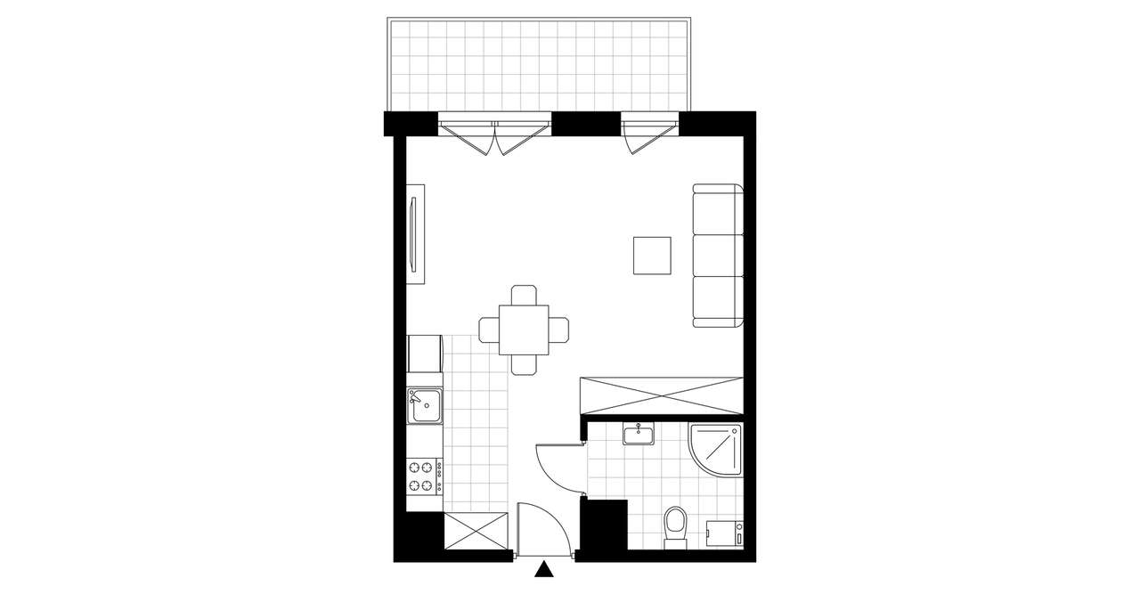 1-pok. mieszkanie 34m²+balkon | gotowe do odbioru - Pełny obrazek: 2/7