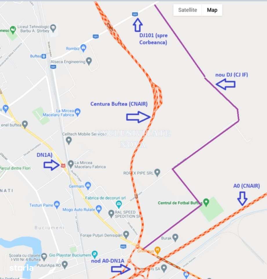 Vanzare teren Buftea TAMAS acces Autostrada A0 si Centura ocolitoare-7