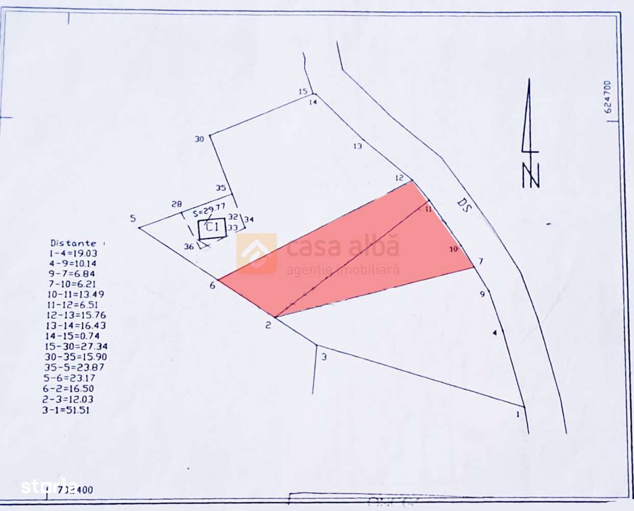 Bucium - Paun, teren intravilan, 1000mp - Imagine principală: 1/5