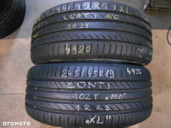 OPONY 245/45R19 CONTINENTAL CONTI SPORT CONTACT 5 XL MO  DOT 1223 / 4920 8MM - 1