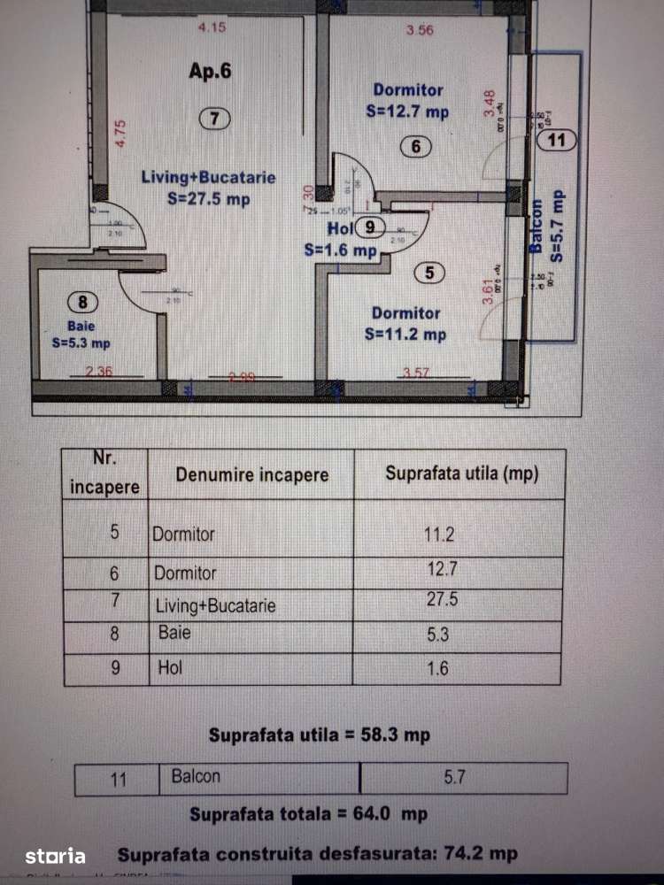 Apartamente moderne cu curte interioara si 2 locuri de parcare, Bieltz-8