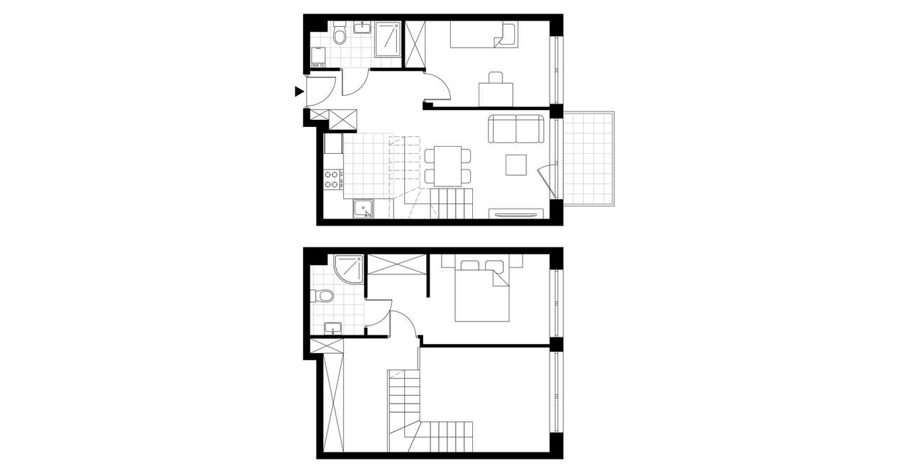2-pokojowe mieszkanie 61m2 + balkon - Pełny obrazek: 3/8