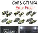 KIT COMPLETO DE 15 LAMPADAS LED INTERIOR PARA VOLKSWAGEN VW GTI GOLF 4 MK4 MKIV 99-05 - 1