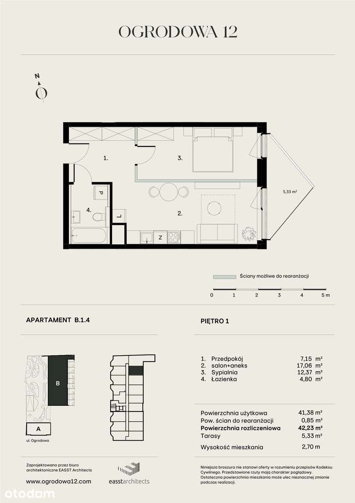 Ogrodowa 12 | apartament B/1/4 - Pełny obrazek: 2/11