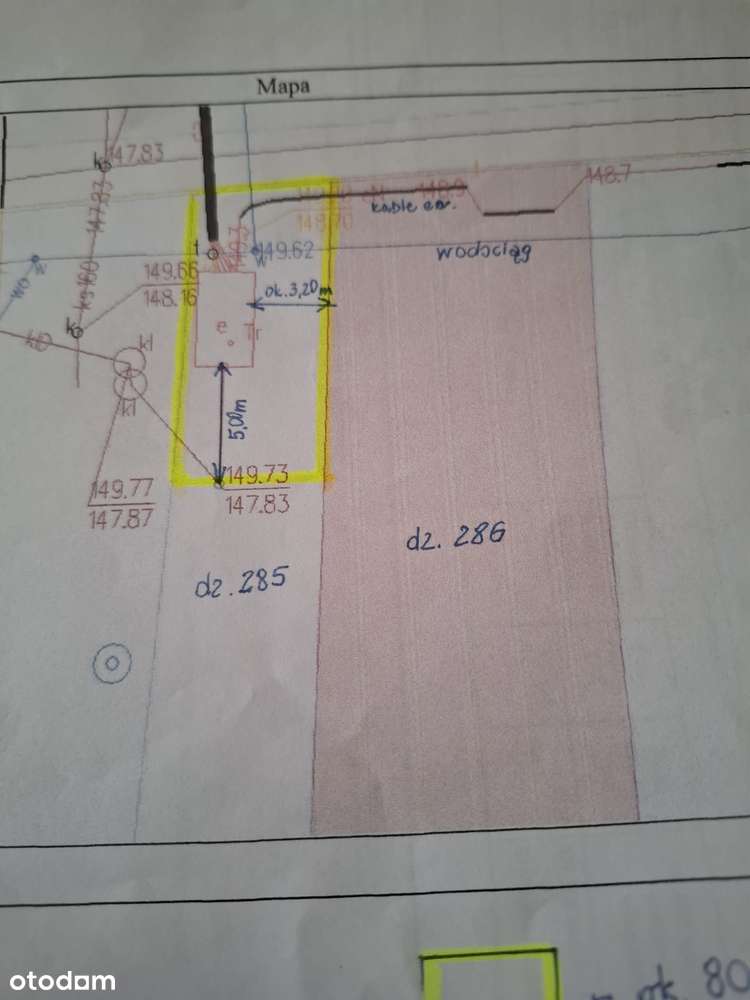 Działka budowlana 2483 m² z mediami – Przygody k. Siedlec - Pełny obrazek: 5/10