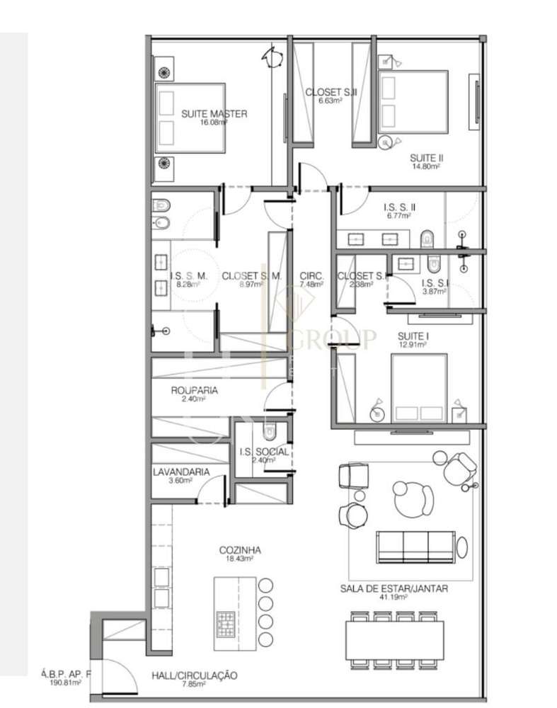 Apartamento T3  situado no coração de Cascais-16