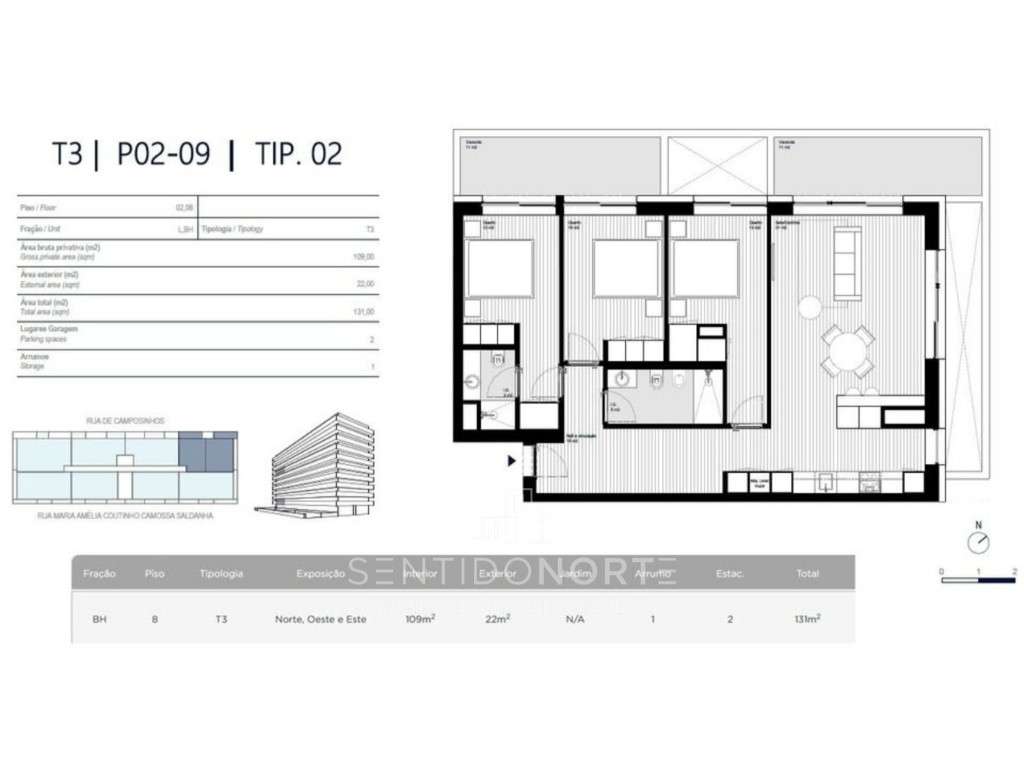 Apartamento T3 em Leça da Palmeira-7