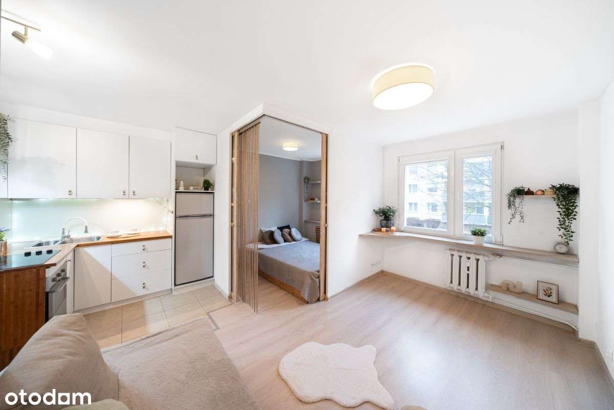 funkcjonalna kawalerka z sypialnią i garderobą! - Pełny obrazek: 3/20