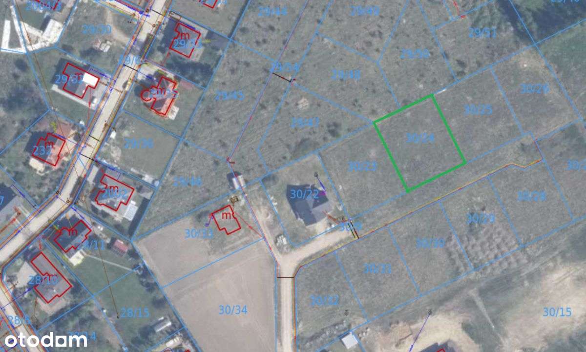 Działka budowlana 1071 m² Jagatowo – Mpzp-4