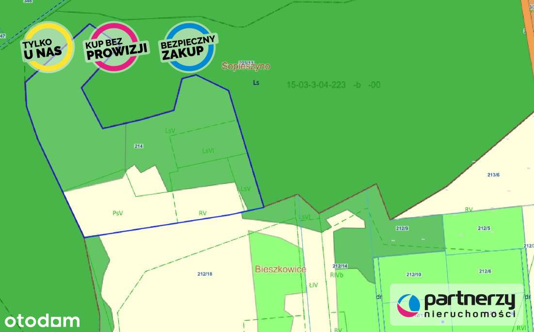 Ładna działka w dobrej okolicy - Pełny obrazek: 4/14