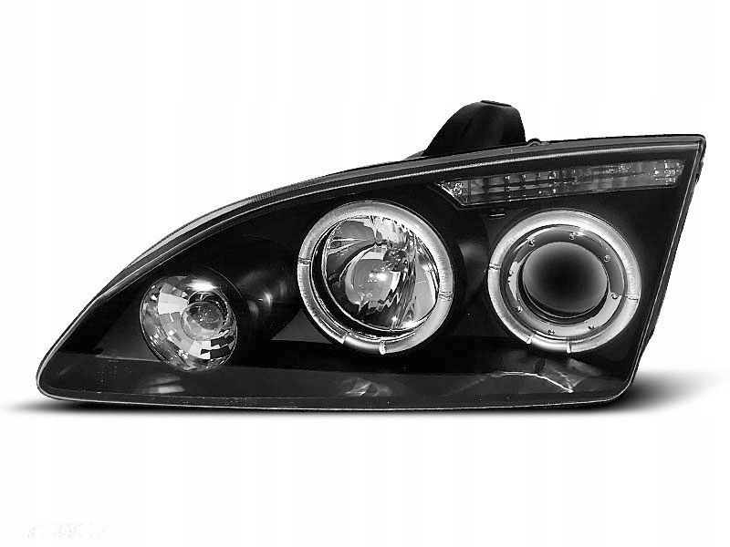 LAMPY REFLEKTORY FORD FOCUS II 04-08 RINGI BLACK - 1