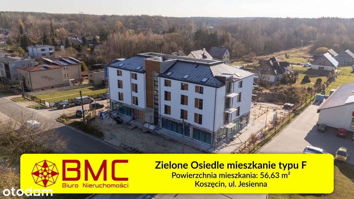 Nowe mieszkanie 56m2 F3 Zielone Osiedle Koszęcinie - Pełny obrazek: 1/20