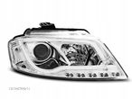 LAMPY REFLEKTORY AUDI A3 8P 08-12 CHROME DRL - 1