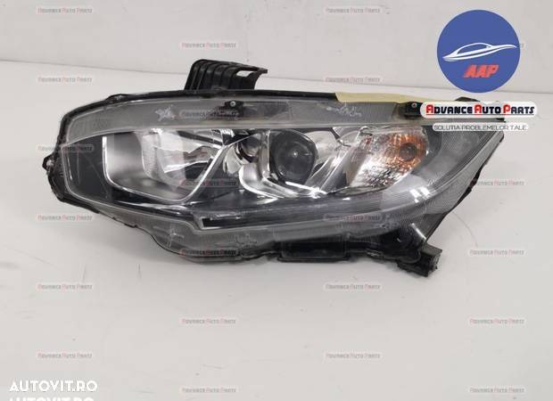 Far stanga halogen cu LED an 2017-2019 Honda Civic 10 2015 2016 2017 2018 2019 2020 OEM - 2