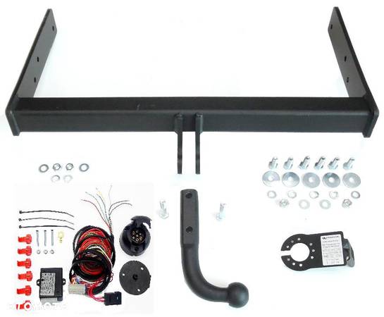 Markowy Kompletny Nowy Hak Holowniczy Steinhof + Kula + Moduł + Wiązka Uniwersalna + Gniazdo elektr.do VW Volkswagen Transporter T5 Van Minibus 4x4 Caravelle Multivan od 2003 do 2014 GWARANCJA - 2