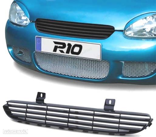 GRELHA FRONTAL PARA OPEL CORSA B 97-00 PRETA - 1