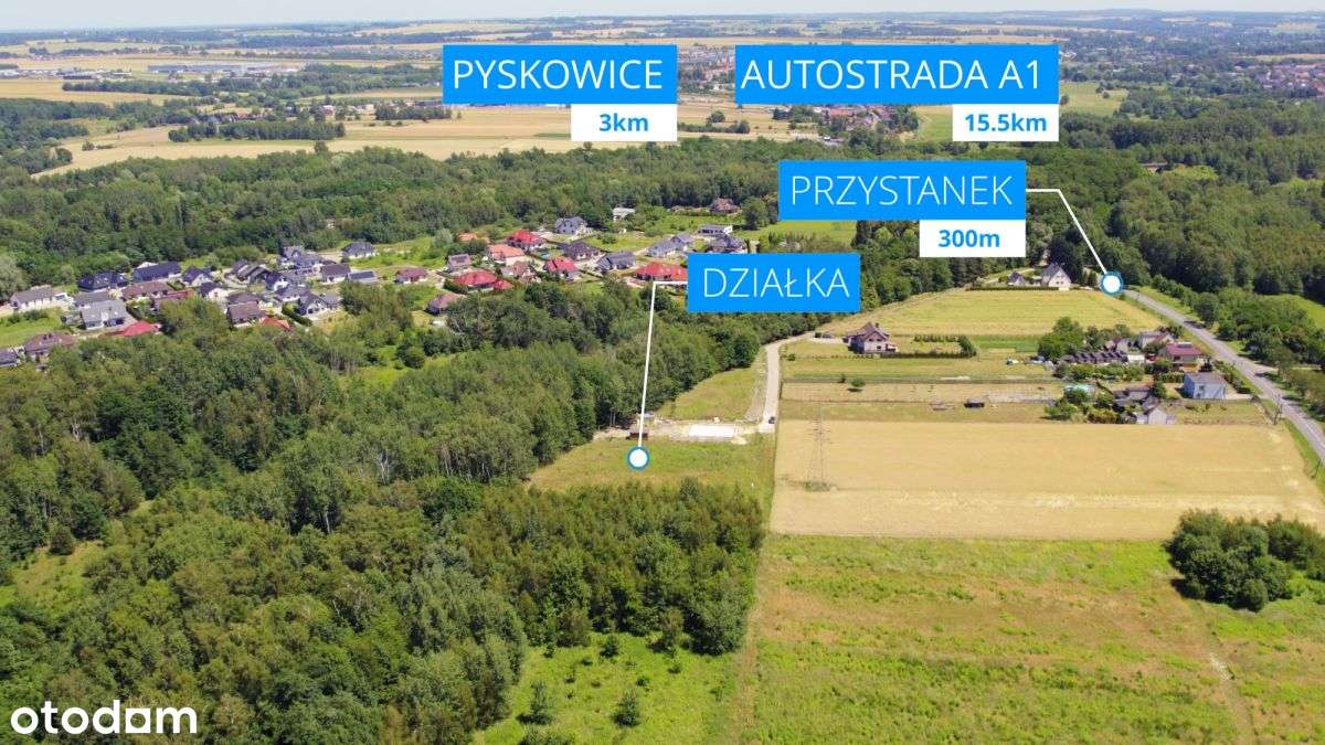 Działka budowlana 1642 m² – Pyskowice - Pełny obrazek: 4/17