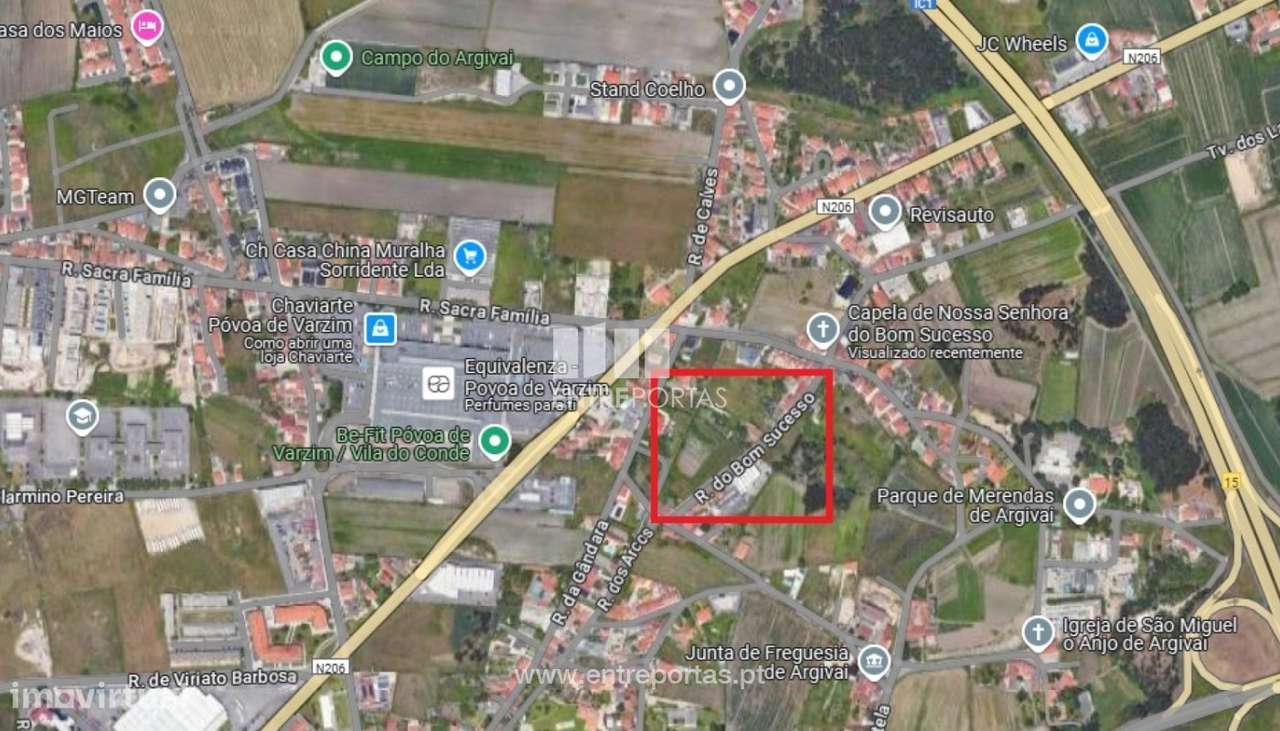 Venda de Terreno urbano, com 2880 m2, em Argivai, Póvoa de Varzim - Grande imagem: 2/2