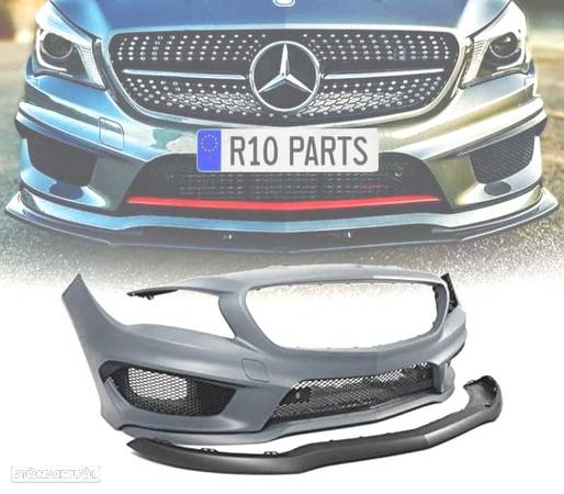 PARA-CHOQUE DIANTEIRO PARA MERCEDES CLASSE CLA W117 13-16 LOOK A45 AMG - 1