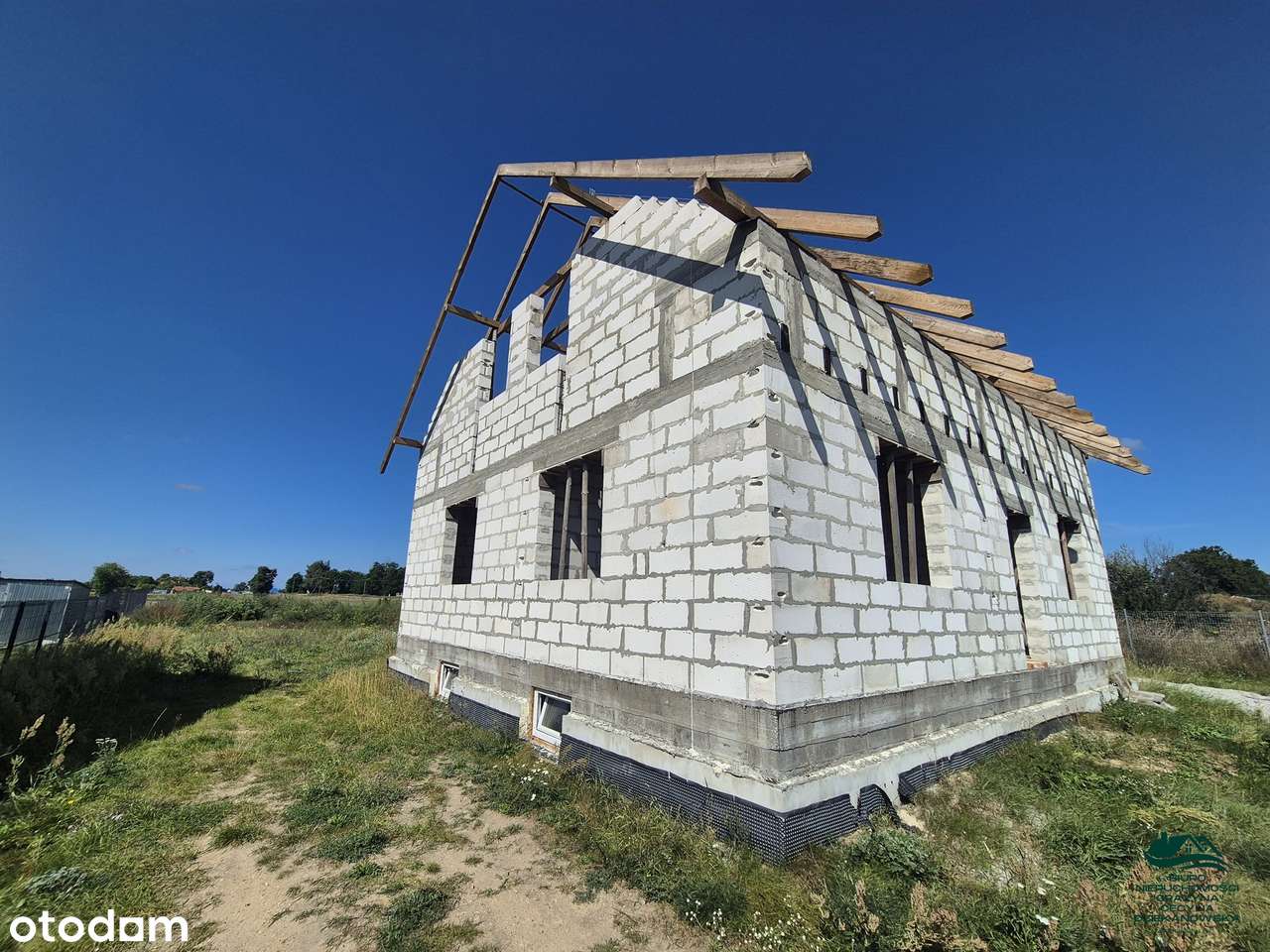 Dom 90m w surowym stanie otwartym z działką Rudunki-5