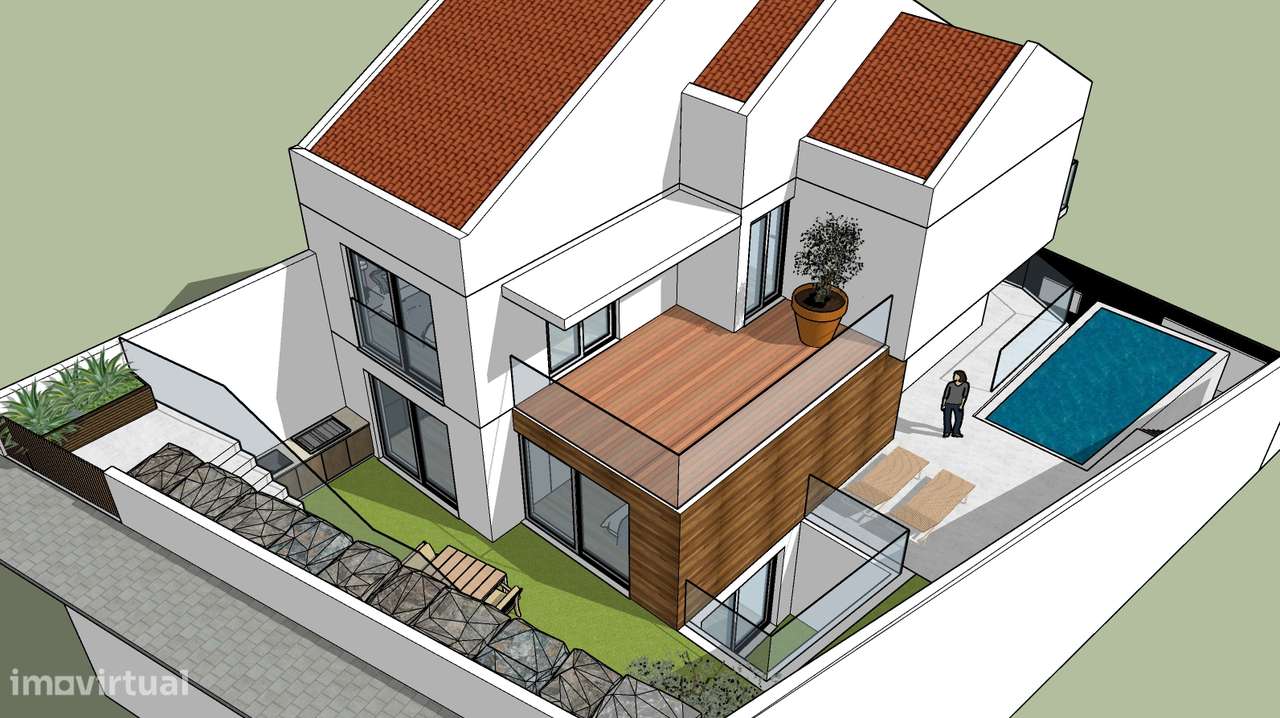 Terreno Vista Mar com projecto aprovado - Grande imagem: 5/7