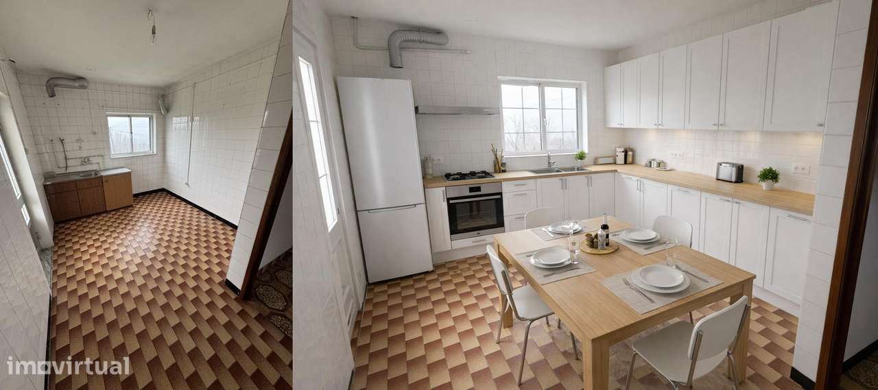 CASA COM POSSIBILIDADE DE FAZER 2 APARTAMENTOS T4 + 1 APARTAMENTO T1 - Grande imagem: 5/13