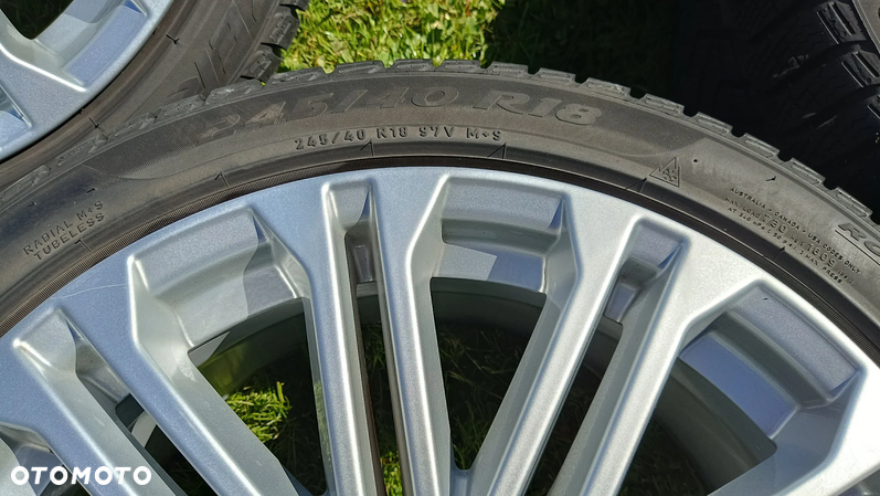 Felgi koła aluminiowe Audi A4 B8 B9 8.0Jx18H2 ET31 + opony Pirelli Sottozero 3 245/40 R18 zimowa - 13