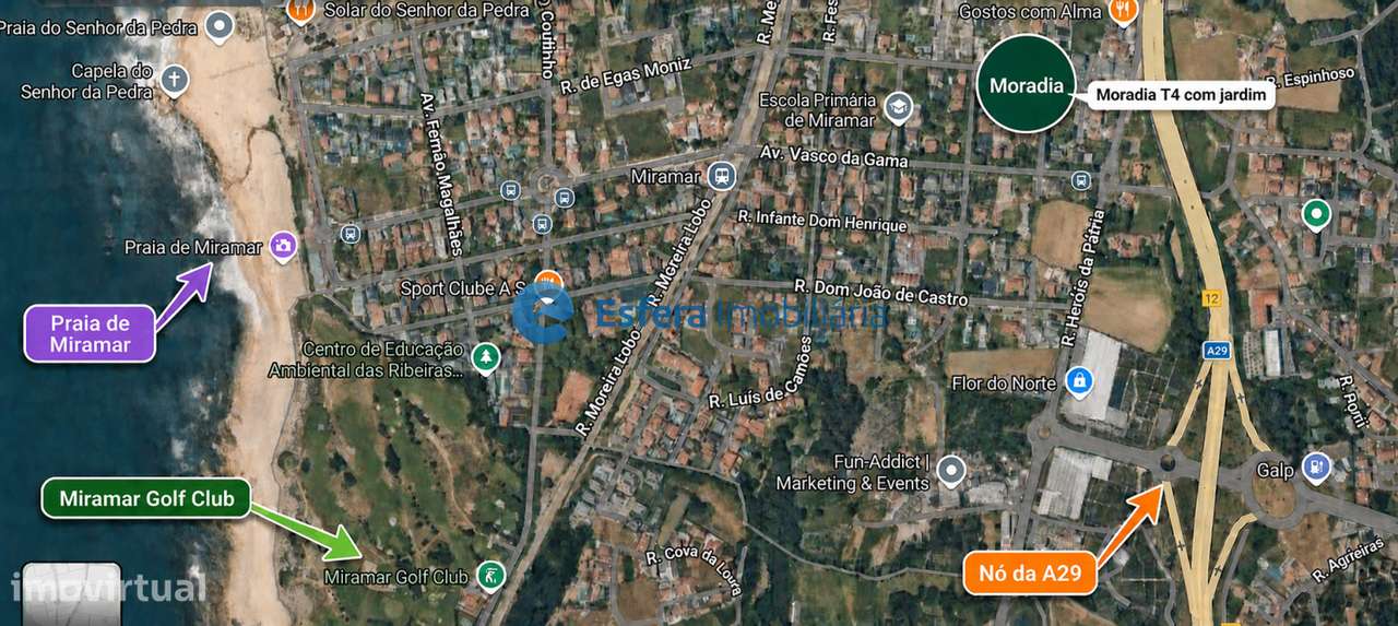 Moradia a 1 Km praia Miramar-27