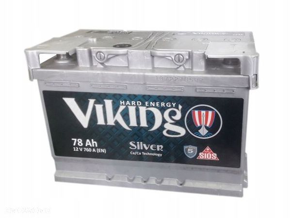 Akumulator Viking Silver 12V 78Ah 760A P+ MOŻLIWY DOWÓZ MONTAŻ - 1