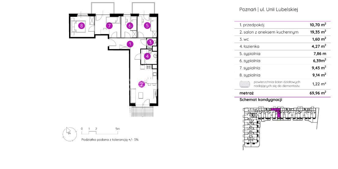 Rodzinne mieszkanie 70m2. - Pełny obrazek: 5/9