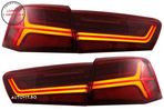 Stopuri Full LED Audi A6 4G C7 (2011-2014) Red Clear Facelift Design Semnalizare S- livrare gratuita - 1