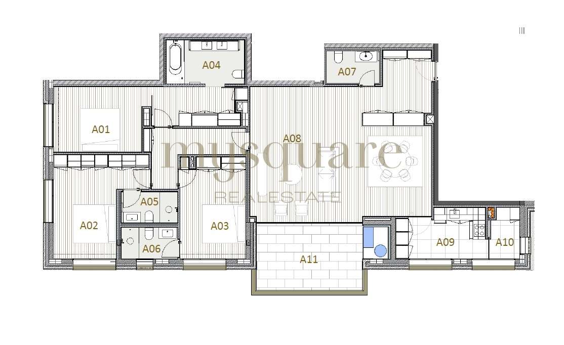 Apartamento T3 de luxo, inserido em condomínio privado - Boavista, Por-41