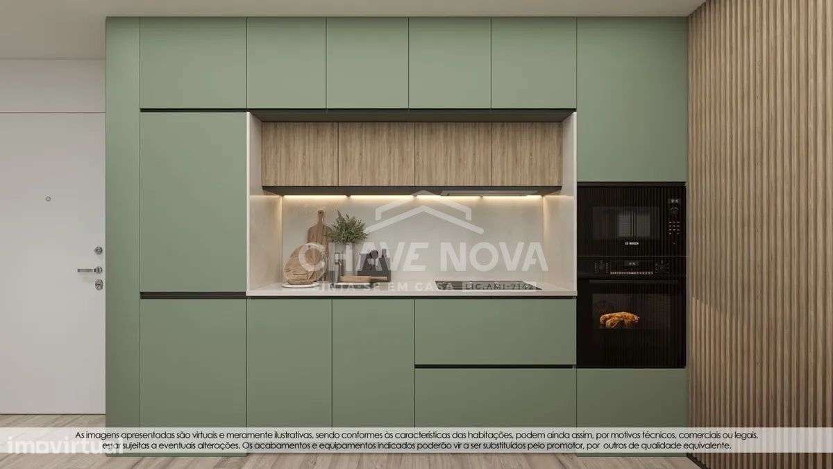 T1 Novo c/ Lugar de Garagem em Mafamude - Grande imagem: 5/24