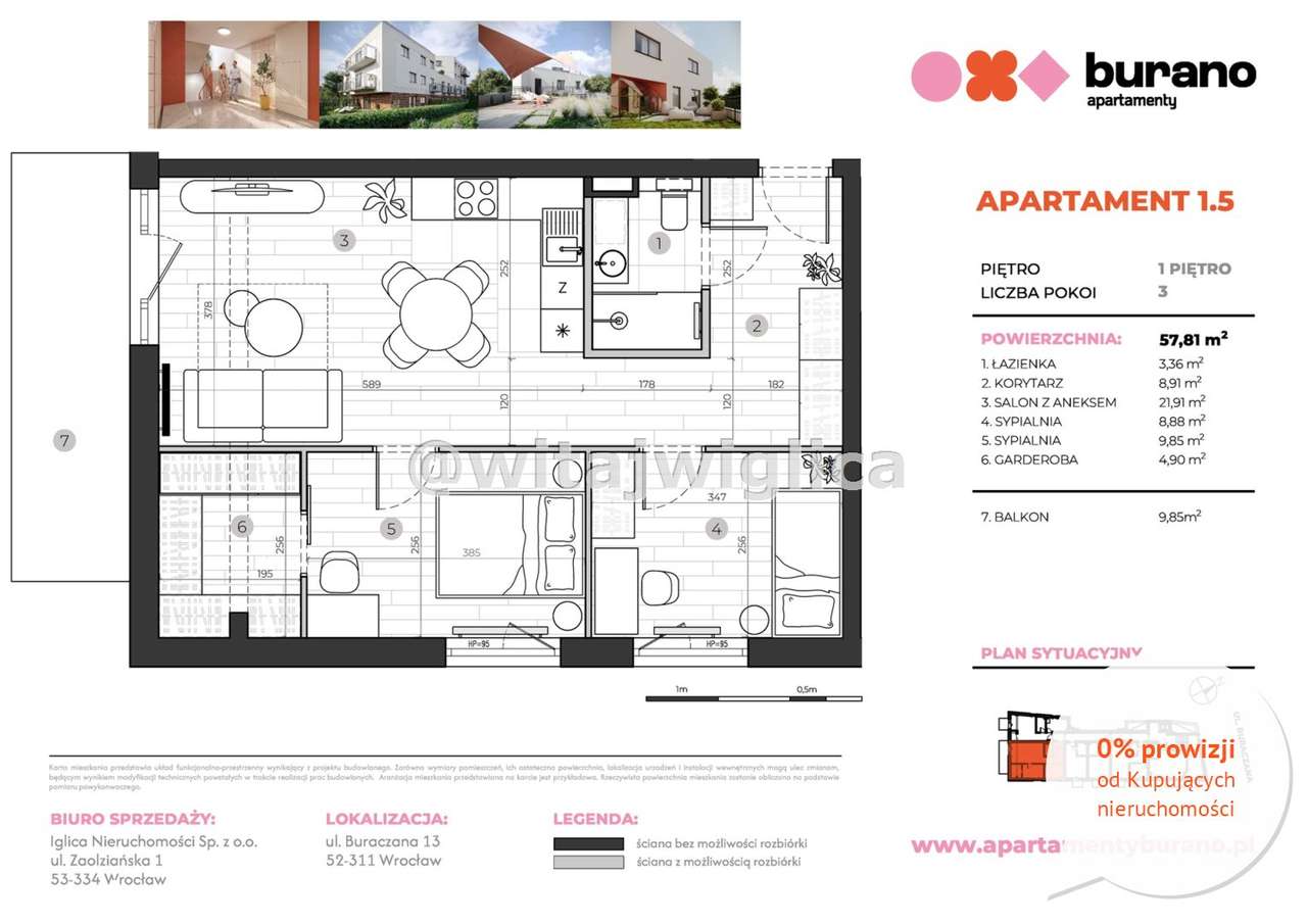Mieszkanie, 3 pok. – Apartament Burano, nowe, 3 okoje z tarasem. HIT