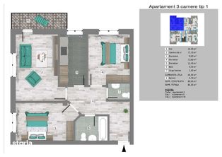 Apartamente 3 camere in complex rezidential Trivale Park