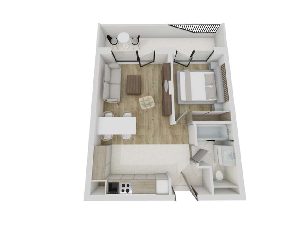 Comision 0% Apartament 2 camere, 45 mp + terasa 10.59 mp , Floresti - Imagine principală: 2/3