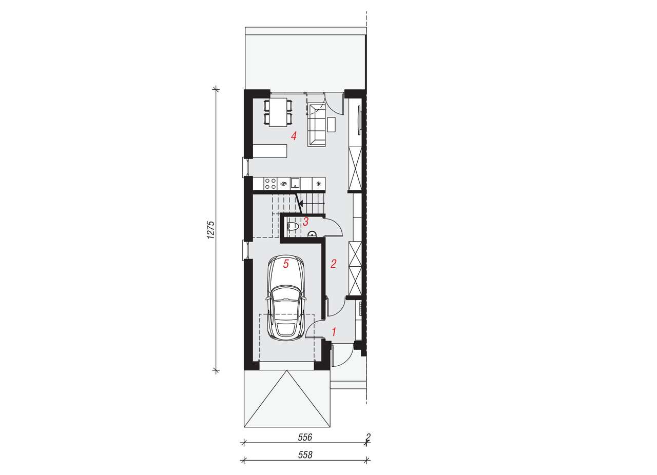 Dom w zabudowie bliźniaczej | Polkowice-14