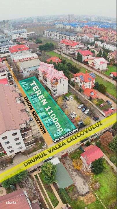 Teren 1109 mp,15m deschidere+ BONUS drum, Prelungirea Ghencea, Drumul-0