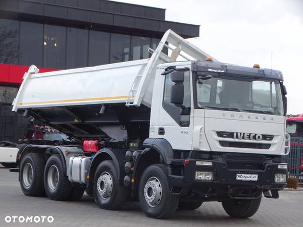 Iveco TRAKKER 410 / 8X4 / 2 STRONNA WYWROTKA / HYDROBURTA / AUTOMAT / 17 TON ŁADOWNOŚCI / 2008 rok - 18