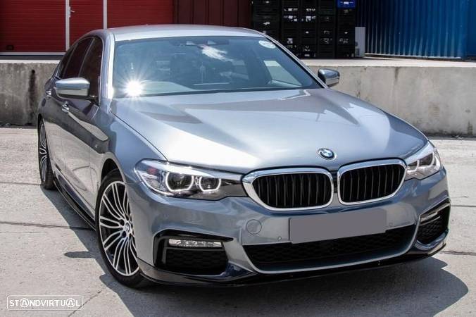 Spoiler / Lip Frontal + Difusor + Laminas Bmw Série 5 G30 G31 (2017-2019) - 10