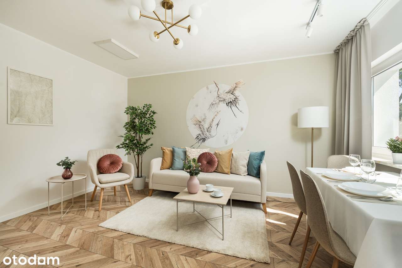 Metro M2 Młynów, garderoba, balkon, piwnica, zieleń, cegła, 2 pokoje - Pełny obrazek: 2/12