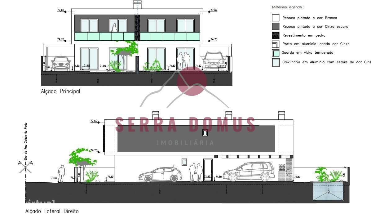 Moradia Geminada frações A ou B com tipologia T4 com piscina em Fer...-5