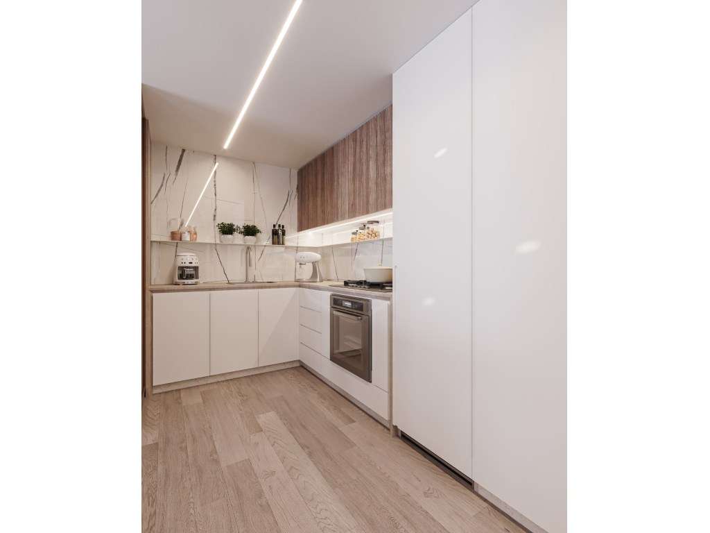 Apartamento T2 com ampla varanda e garagem para dois carros - Grande imagem: 2/20