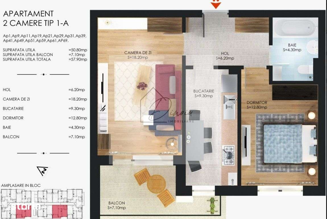 COM 0% I Apartament 2 camere Metalurgiei I Cartier Solar I finalizat - Imagine principală: 4/20