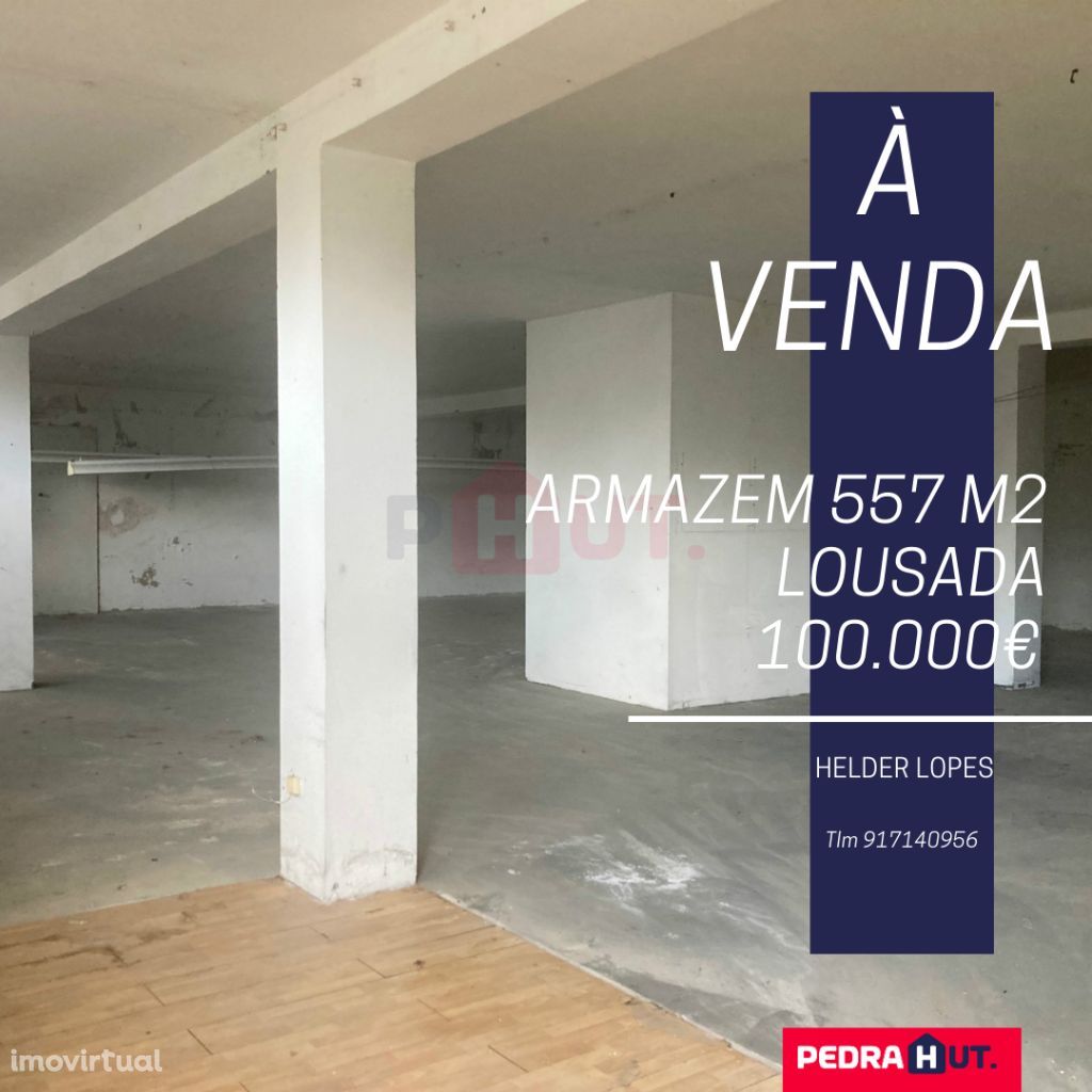 Armazém | 557 m² | Lousada| BOIM Junto das Escolas |NEWS