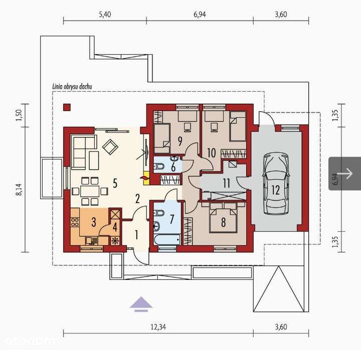 Nowy dom wolnostojący lub w zabudowie bliźniaczej - Pełny obrazek: 4/15