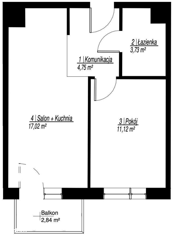 2 pokoje z balkonem, zielona okolica-1
