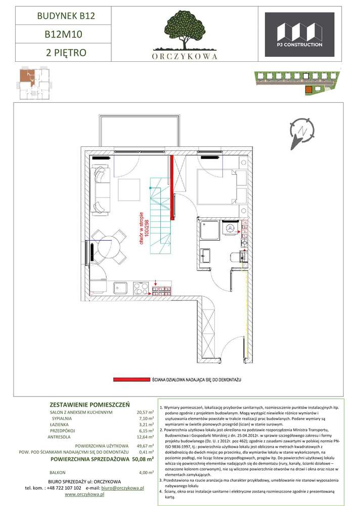 Nowe 3pokoje, pod lasem - Orczykowa 12/10 - Pełny obrazek: 2/9