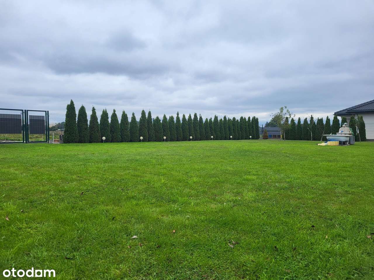 Węgrowo działka ogrodzona wydane warunki zabudowy  na sprzedaż-3