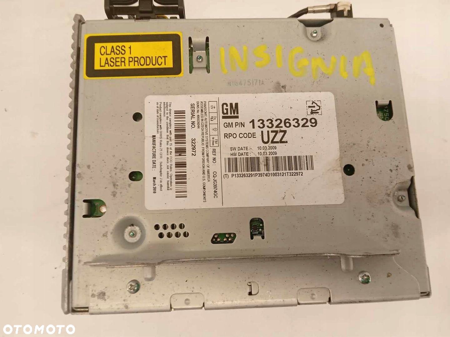 RADIO CD FABRYCZNE OPEL ASTRA J IV 09-15 UZZ - 3